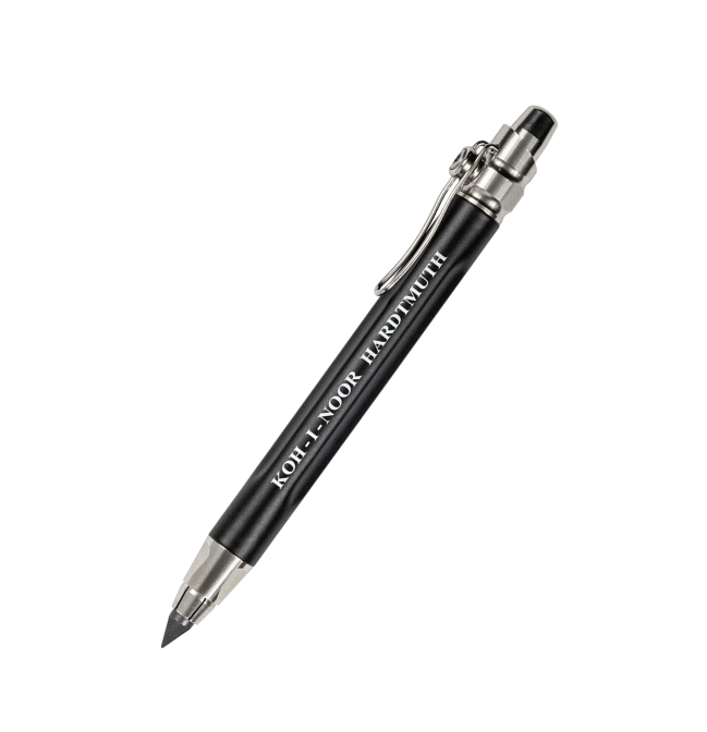Koh-I-Noor Mineholder 5,6 mm Sort m/ klips - LUSH DIVE AS