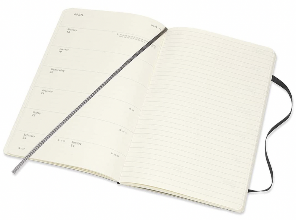 Moleskine Weekly Notebook 2023, HARD cover L LUSH DIVE AS