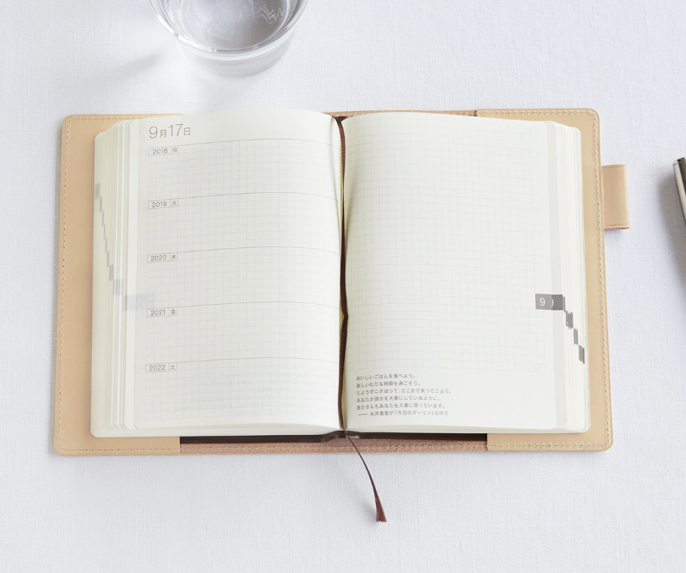HOBONICHI Large 5 years Techo Leather Cover A5 LUSH DIVE AS