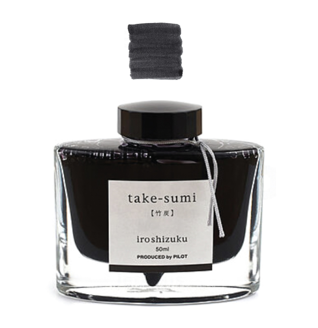 Pilot IROSHIZUKU 50 ml Blekk, Black / Take-Sumi - LUSH DIVE AS