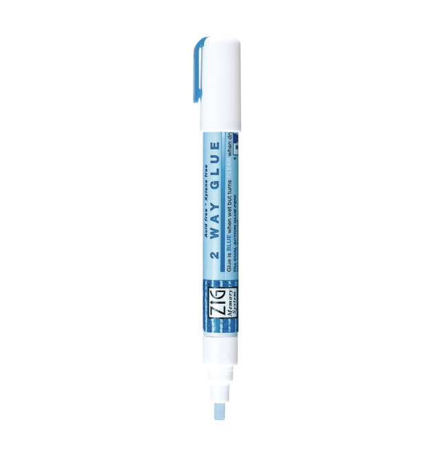 Zig 2-Way Glue Pen Carded-Fine Tip