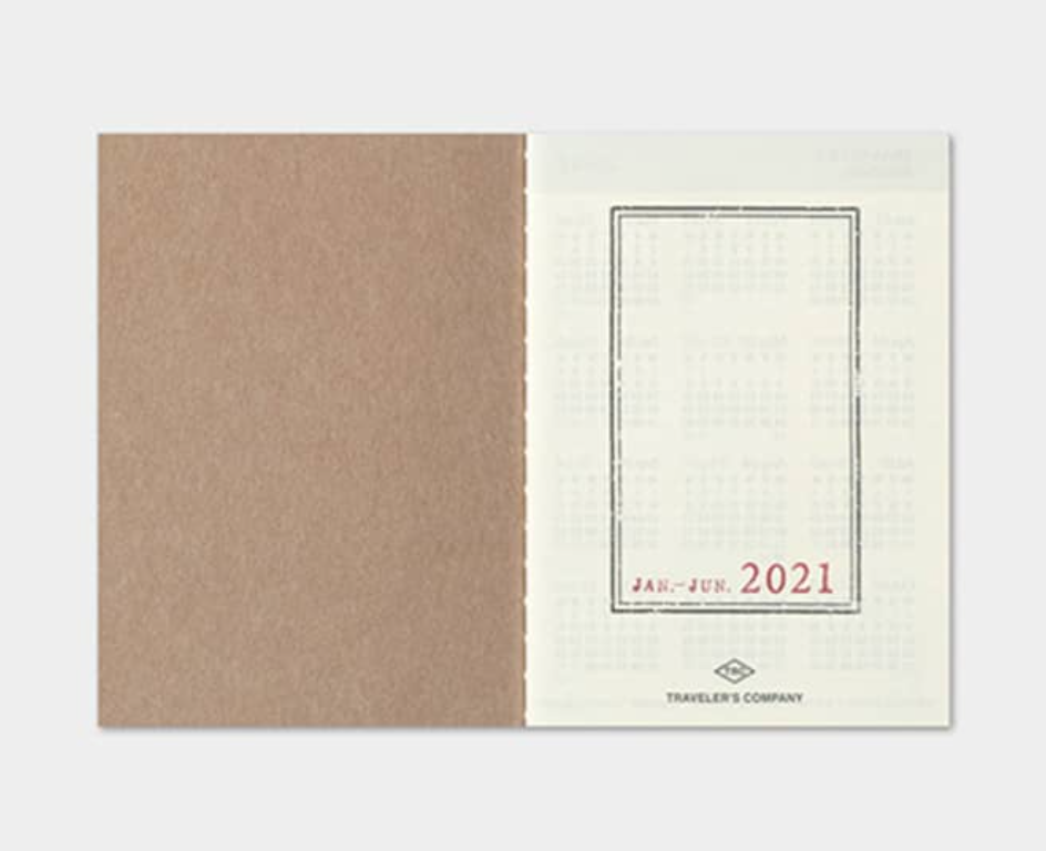 Travelers Notebook Almanakk 2021 Weekly Passport Size Lush Dive As travelers notebook kalender 2021