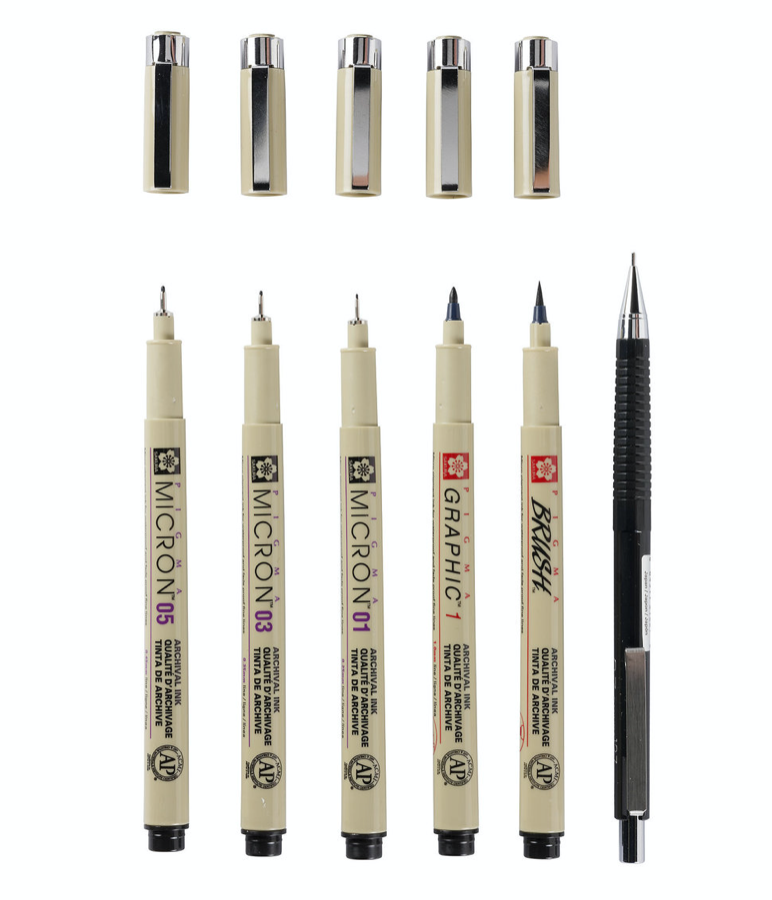 Sakura Pigma Micron 0.45mm Set 6