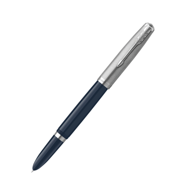 Vintage '50-52 Parker #51 Special Navy Blue & Gray w/ Steel