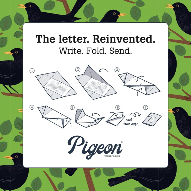 Carnival of Colour Pigeons Folded Origami Lettering Set Carnival of Colour Pigeons Folded Origami Lettering Set