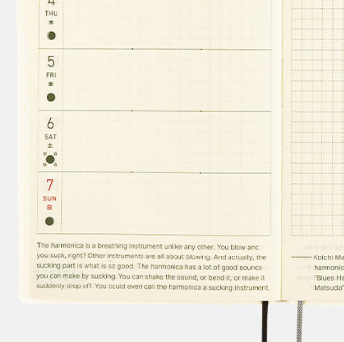 2024 Minimalist Weekly Planner With a Clear Cover Hobonichi Weeks